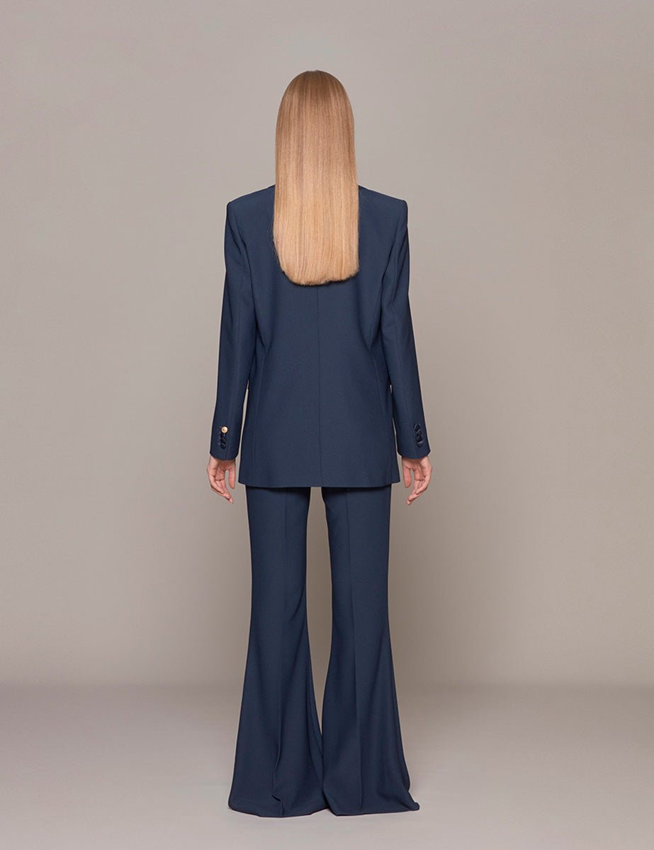 blazer classico doppiopetto revere navy - hebe studio - blazer