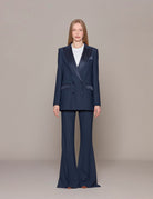 blazer classico doppiopetto revere navy - hebe studio - blazer