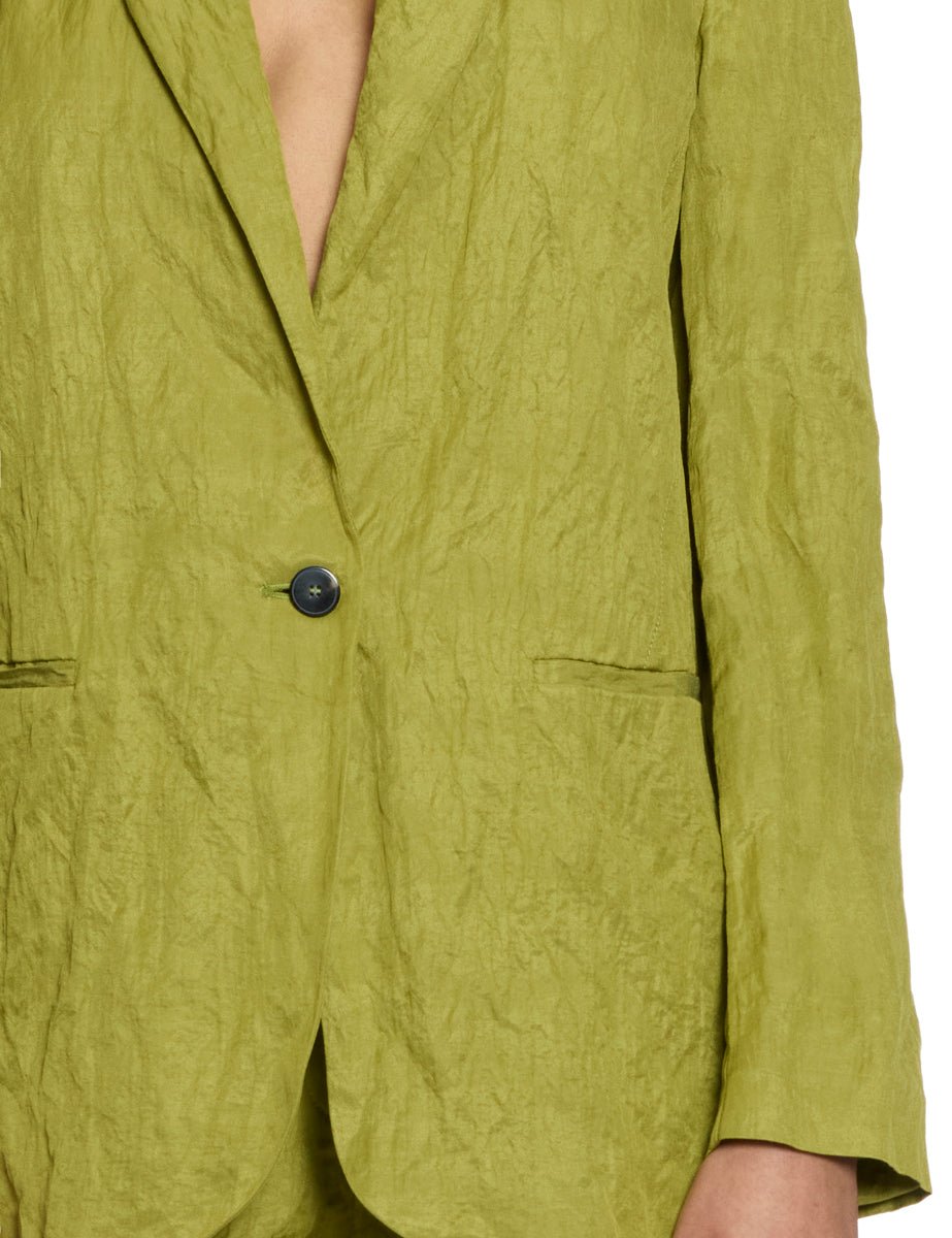 blazer cotone crinkle aloe - Frida SRL