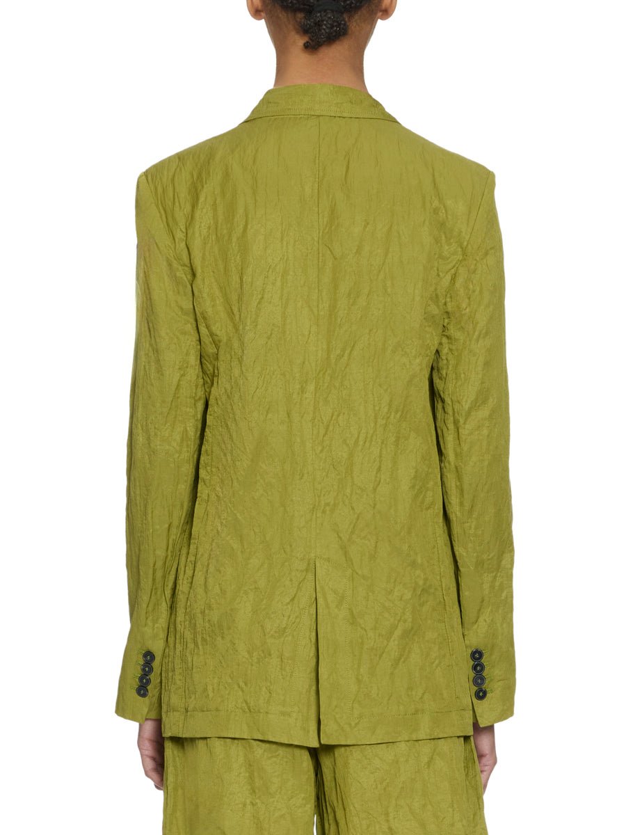 blazer cotone crinkle aloe - Frida SRL