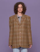 blazer dennis cashmere tartan - Frida SRL
