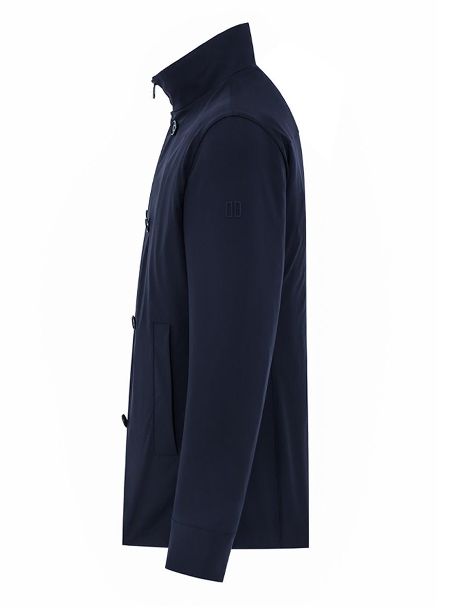 blazer doppiopetto tessuto tecnico blu - Frida SRL