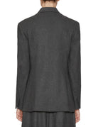 blazer flanella monopetto antracite - Frida SRL