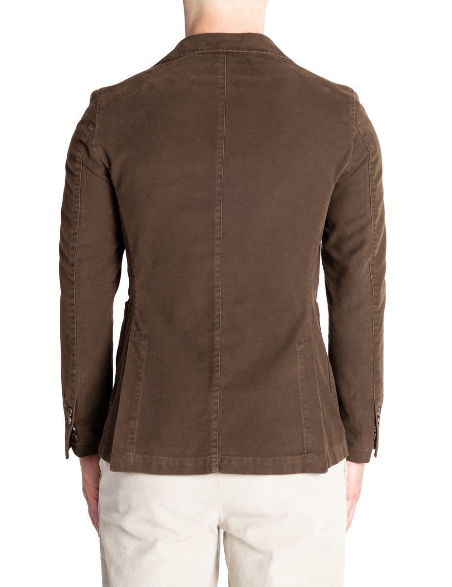 blazer fustagno tessuto old moro - bharnaba - blazer