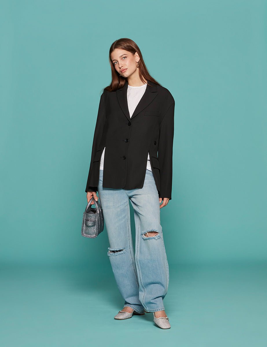 blazer liam black - tibi - blazer