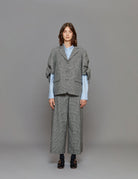 blazer maniche fiocco bianco nero - vivetta - blazer