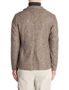 blazer monopetto fantasia marrone - bob - blazer
