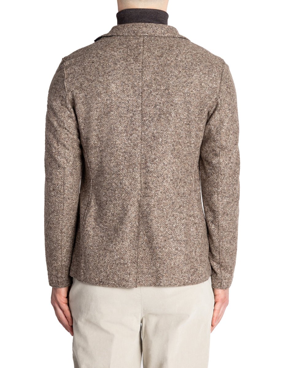 blazer monopetto fantasia marrone - bob - blazer