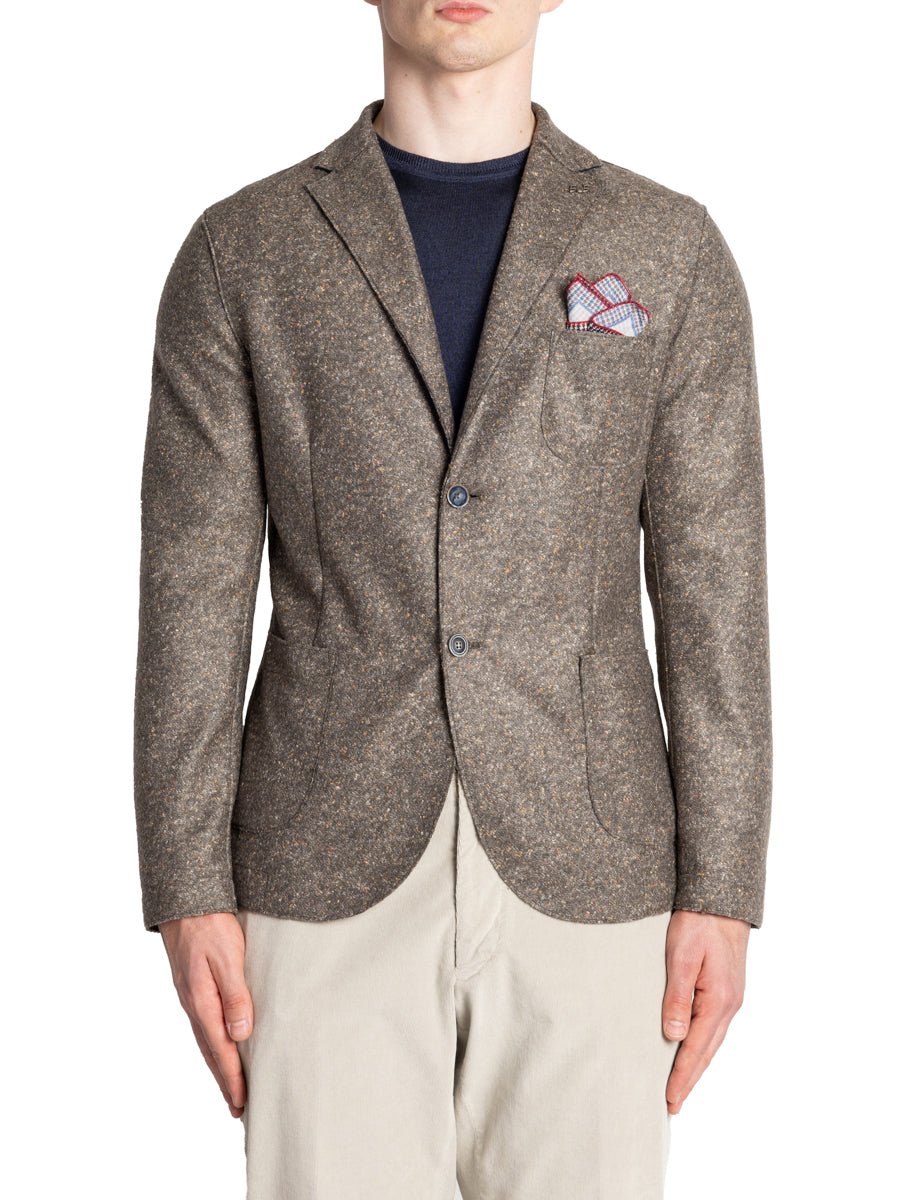 blazer monopetto maglia puntinata verdone - bob - blazer