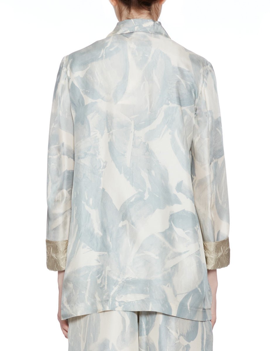 blazer monopetto twill floreale cielo - alysi - blazer