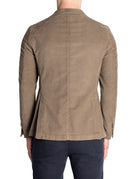 blazer monopetto velluto terra - bharnaba - blazer