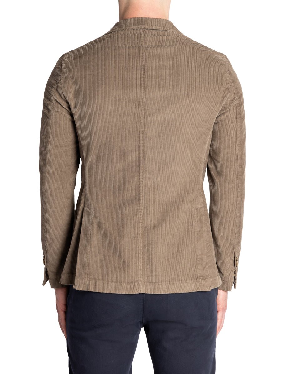 blazer monopetto velluto terra - bharnaba - blazer