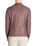 blazer monopettto maglia chevron bordeaux - bob - blazer