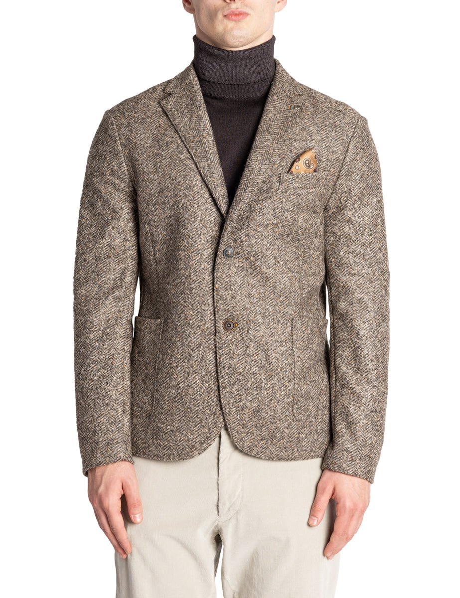 blazer monopettto maglia chevron moro - bob - blazer