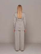 blazer oliver tricotine sculpted grey moon - tibi - blazer