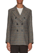 blazer over doppiopetto galles nocciola - jacqueur - blazer