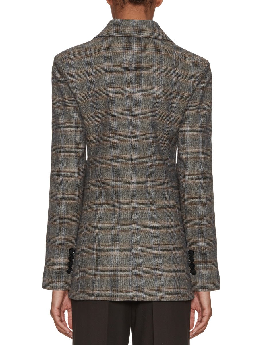 blazer over doppiopetto galles nocciola - jacqueur - blazer