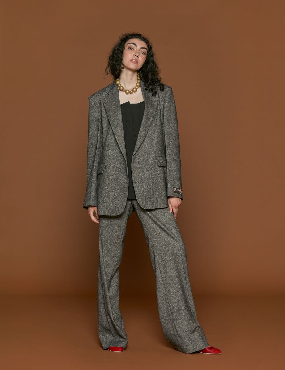 blazer over nero bianco - Frida SRL