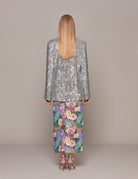 blazer over paillettes silver - rotate - blazer