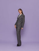 blazer pied de poule grigio - Frida SRL