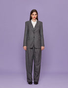 blazer pied de poule grigio - Frida SRL