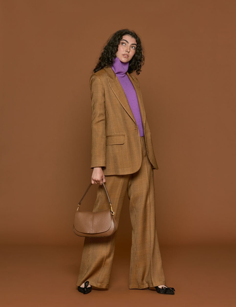 blazer principe di galles caramel - forte forte - blazer