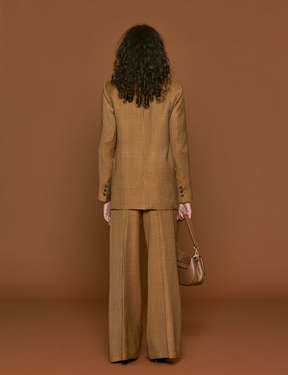 blazer principe di galles caramel - forte forte - blazer