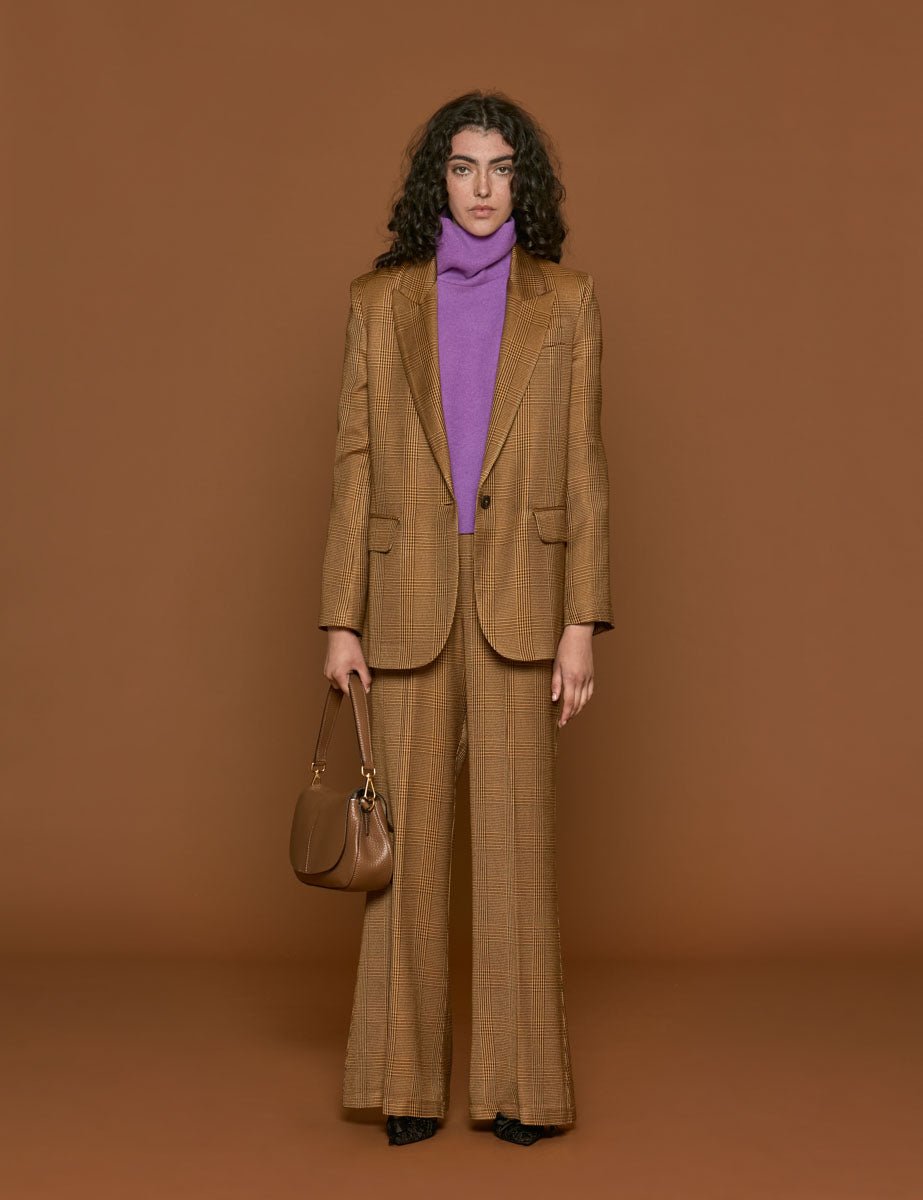 blazer principe di galles caramel - forte forte - blazer