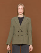 blazer roxstar charmer doppiopetto olive - blaze - blazer