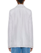 blazer seta habotai ricami madreperla - Frida SRL