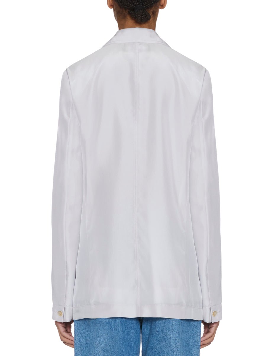 blazer seta habotai ricami madreperla - Frida SRL