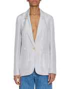 blazer seta habotai ricami madreperla - Frida SRL