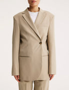 blazer spallotte beige - rohe - blazer