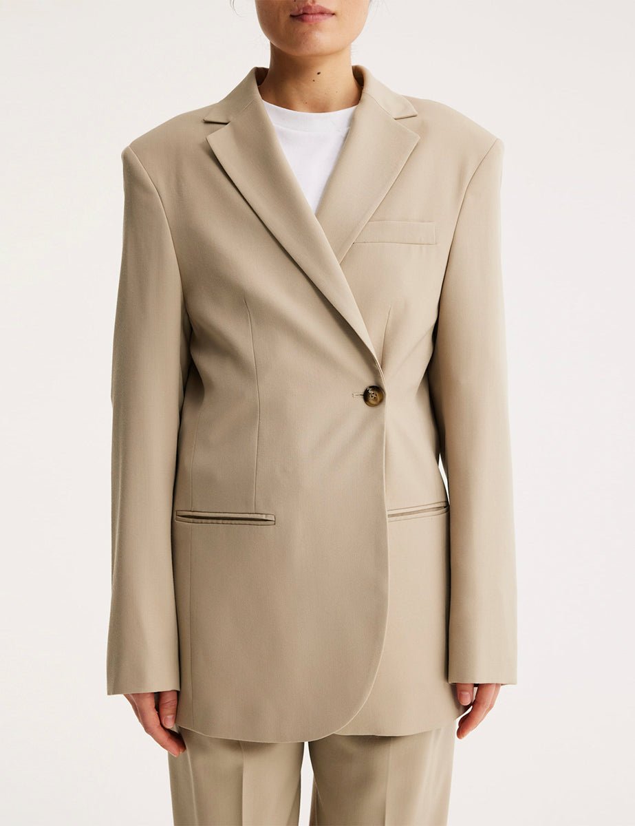blazer spallotte beige - rohe - blazer