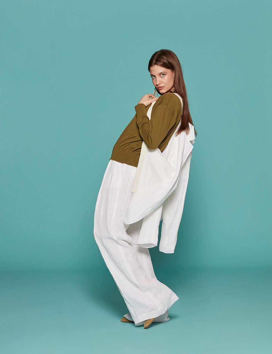 blazer taglio uomo lino bianco - n21 alessandro dell'acqua - blazer