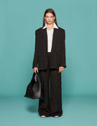 blazer taglio uomo lino nero - n21 alessandro dell'acqua - blazer