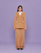 blazer velluto rocciatore camel - blufrida - blazer