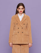 blazer velluto rocciatore camel - blufrida - blazer
