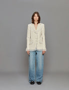 blazer volant pizzo butter - Frida SRL