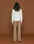 blusa cotone natural white - Frida SRL