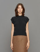 blusa fiocchetto nero - n21 alessandro dell'acqua - camicia manica corta