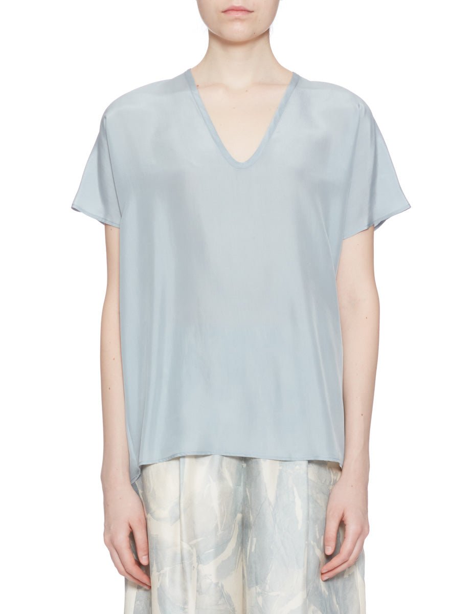 blusa habotay cielo - alysi - camicia manica corta