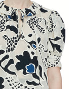 blusa marcella abstract floral porcelain - ulla johnson - camicia manica lunga