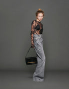 blusa pizzo nero - Frida SRL