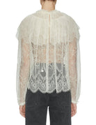 blusa viviane cape lace pearl - Frida SRL