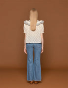 blusa wren eclipse dot ivory - ulla johnson - camicia manica corta