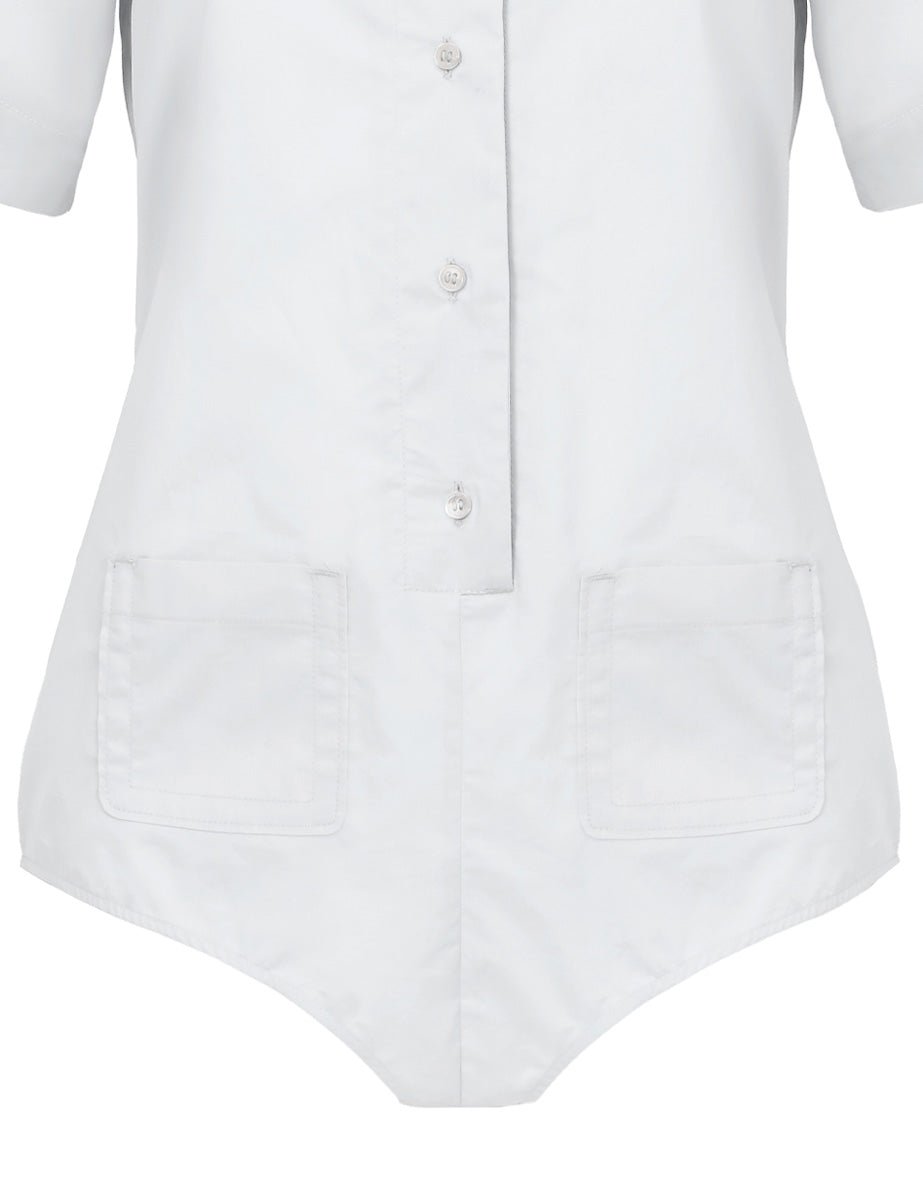 body cotone taschine bianco - Frida SRL