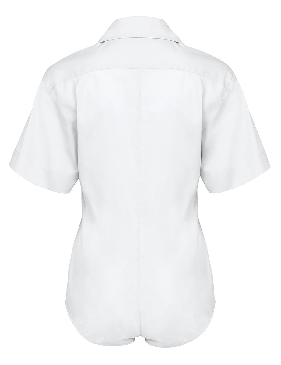 body cotone taschine bianco - Frida SRL
