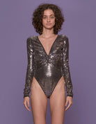 body glow argento - forte forte - top