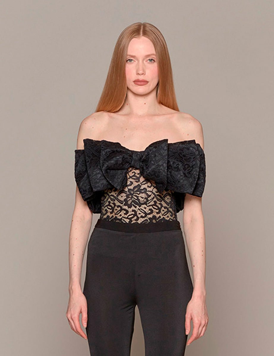 body pizzo nero - rotate - body